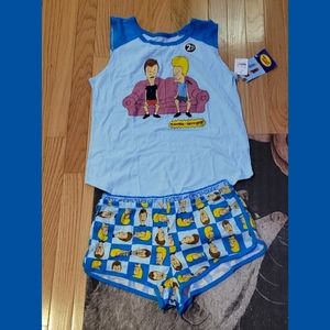 NWT Bevis and Butthead lounge set